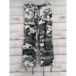 Rothco Military BDH Cargo Camouflage Pants Men's‎ Size XS Gray/White/Beige Camo